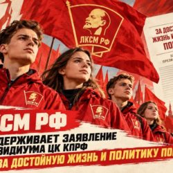 ЛКСМ РФ поддерживает заявление Президиума ЦК КПРФ «За достойную жизнь и политику победы!» и готов к дальнейшей борьбе за социалистическое будущее!